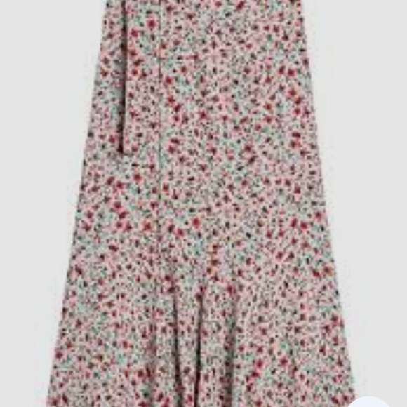 Banana Republic Red and Pink Smocked Pencil Maxi Skirt - Picture 10 of 10